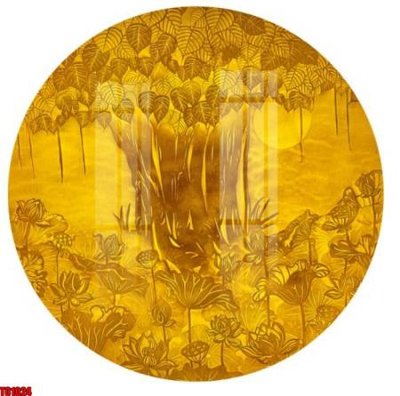 File gốc File tranh trúc chỉ phòng thờ TC1024 (cho in 3D) độc đáo