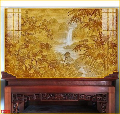 File gốc File tranh trúc chỉ TC201 (in mica) cắt laser