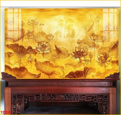 File in trần File tranh trúc chỉ TC213 (bản gốc) bầu trời