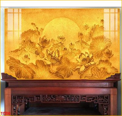 File tranh in tráng gương File tranh trúc chỉ TC216 (siêu nét)