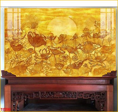 Hình ảnh file gốc in trần nhà File tranh trúc chỉ TC290