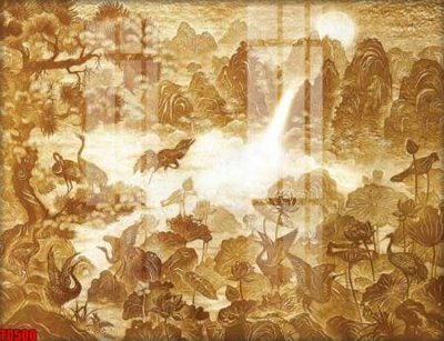 File tranh File tranh trúc chỉ TC500 (ảnh gốc) in trần 3D