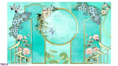 File gốc File banner phông tiệc đám cưới TDC11 (in lụa) chi tiết cao