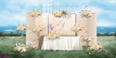 File gốc File banner phông tiệc đám cưới TDC113 (dành cho trang trí nội thất)