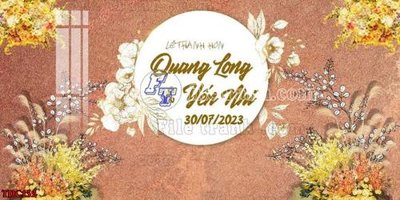 File in ấn File banner phông đám cưới TDC132 (bản gốc) từ file gốc