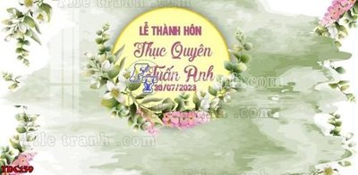 File tranh PSD File banner phông đám cưới TDC139 chất lượng cao