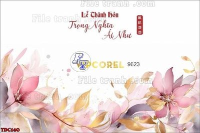 Tải file gốc File banner phông đám cưới TDC140 (in khổ lớn) không vỡ