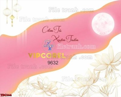 File gốc File banner phông đám cưới TDC144 (in lụa) họa tiết 3D