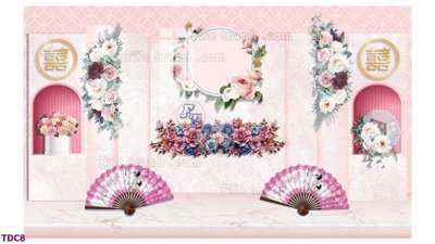 File gốc in ấn File banner phông tiệc đám cưới TDC8 độ phân giải cao