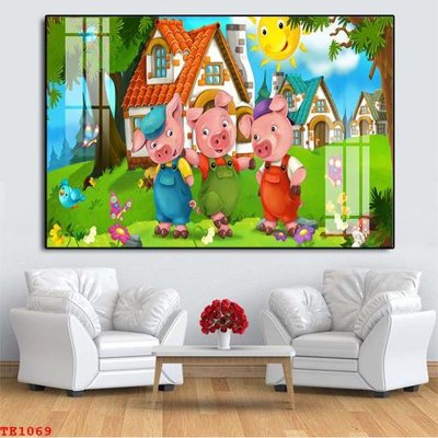 Hình ảnh file gốc in trần nhà File tranh trẻ em TE1069