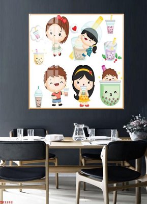 File gốc File tranh trẻ em TE1282 (in mica) làm bảng hiệu