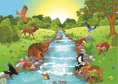 File gốc File tranh trẻ em TE300 (dành cho trang trí nội thất)