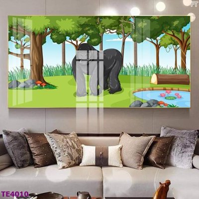 File in lụa File tranh trẻ em rừng động vật TE4010 (hoa văn) File tranh trẻ em rừng động vật TE4010