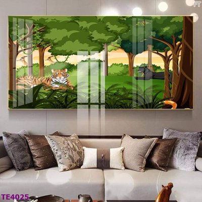 File tranh gốc PSD File tranh trẻ em rừng động vật TE4025 còn nguyên layer