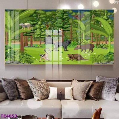 File PSD File tranh trẻ em rừng động vật TE4053 (nguyên bản) cho thiết kế