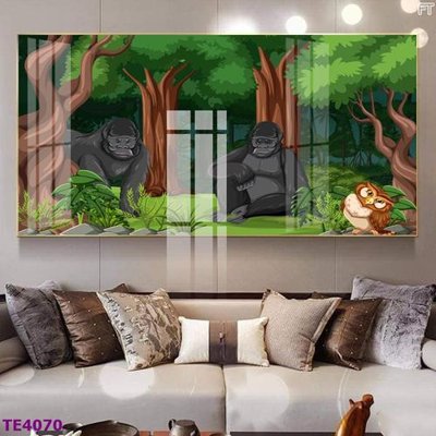 Tải file gốc File tranh trẻ em rừng động vật TE4070 (in khổ lớn) không vỡ