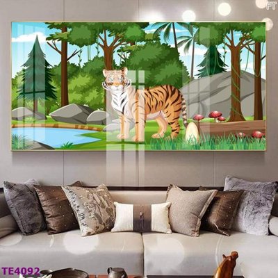 File PSD File tranh trẻ em rừng động vật TE4092 (bản gốc) đã tách nền