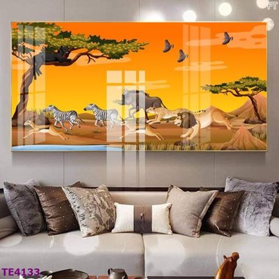 Tải file File tranh trẻ em rừng động vật TE4133 (PSD) cho in tranh 3D