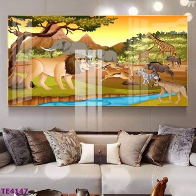 File gốc File tranh trẻ em rừng động vật TE4147 (AI/EPS) cho in ấn