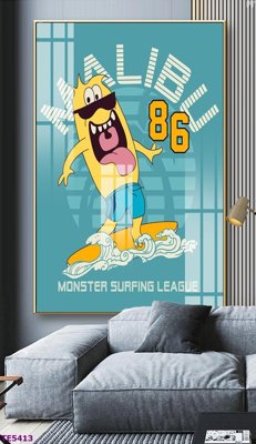 File tranh File tranh trẻ em TE5413 (bản gốc) in lụa 3D