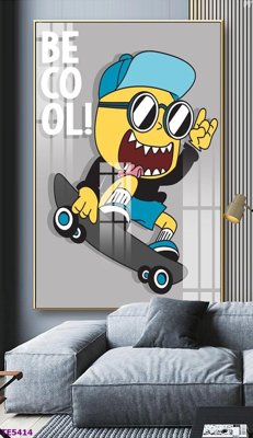 File in lụa File tranh trẻ em TE5414 (hoa văn) File tranh trẻ em TE5414