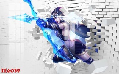 File in mica File tranh trẻ em 3d TE6039 (bản gốc) làm vách ngăn