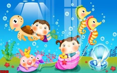 File gốc File tranh tường nền trẻ em 3d TE7016 (in tráng gương) ốp tường