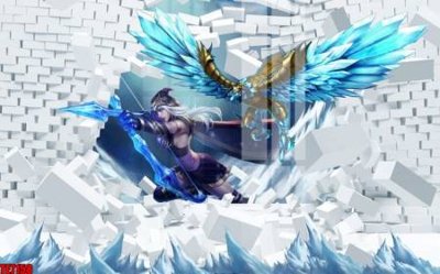 Ảnh gốc File tranh tường nền trẻ em 3d TE7158 (siêu chi tiết) để in ấn