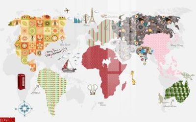 File gốc File tranh tường nền trẻ em 3d TE7205 (in lụa) cao cấp