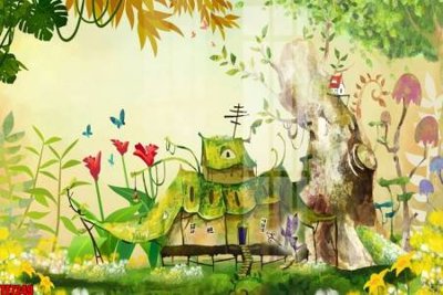 File gốc File tranh tường nền trẻ em 3d TE7249 (trang trí) phòng trẻ em