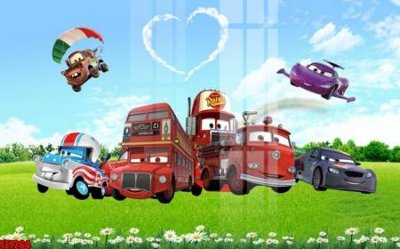 File gốc File tranh tường nền trẻ em 3d TE7264 cho in ấn và thiết kế