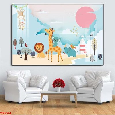 File PSD in ấn File tranh trẻ em TE744 (chất lượng cao)