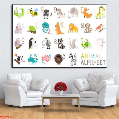 File gốc File tranh trẻ em TE797 (in mica) làm bảng hiệu