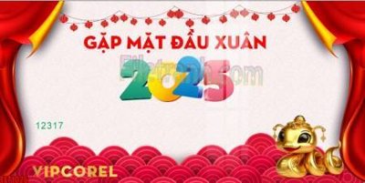 File tranh file in banner tết 2025 phông tết tất niên khai xuân chúc mừng năm mới 2025 TET1026 (file gốc) chủ đề phong thủy