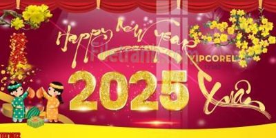 File gốc file in banner tết 2025 phông tết tất niên khai xuân chúc mừng năm mới 2025 TET1072 (in 3D) nghệ thuật