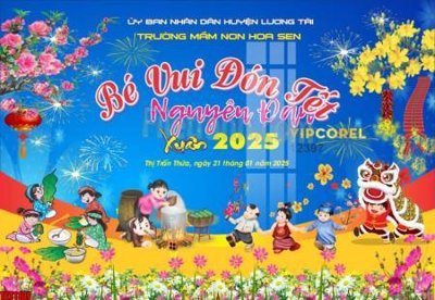 File gốc file in banner tết 2025 phông tết tất niên khai xuân chúc mừng năm mới 2025 TET1107 (phong cách) châu Âu