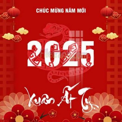 File in trần file in banner tết 2025 phông tết tất niên khai xuân chúc mừng năm mới 2025 TET1143 (bản gốc) 5D