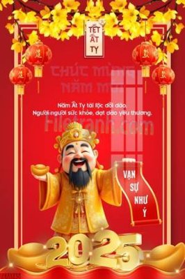 Tải file file in banner tết 2025 phông tết tất niên khai xuân chúc mừng năm mới 2025 TET1145 (gốc) làm file quảng cáo