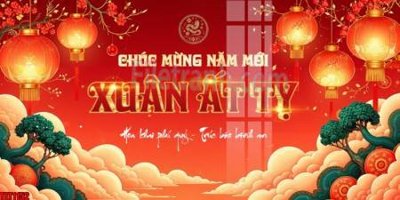 File gốc file in banner tết 2025 phông tết tất niên khai xuân chúc mừng năm mới 2025 TET1152 (AI/EPS) cho in ấn