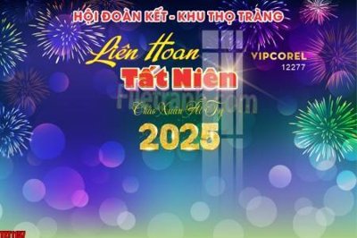 File ảnh file in banner tết 2025 phông tết tất niên khai xuân chúc mừng năm mới 2025 TET1157 (gốc) in poster