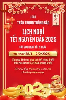 File ảnh File in thông báo nghỉ tết 2025TET1206 (gốc) in standee