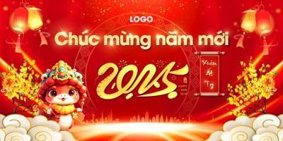 File ảnh Background phông nền banner chúc mừng năm mới , tất niên tết 2025 TET1323 (gốc) trang trí khách sạn