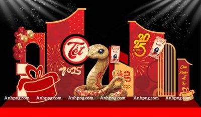 File tranh gốc File backdrop decor check in xuân ất tỵ 2025 TET1719 (bản quyền) file PSD