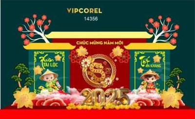 File in trần File backdrop phông chúc mừng năm mới tết 2025 ất tỵ TET2023 (bản gốc) phong cảnh
