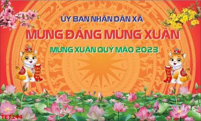 Tải file file in baner tết 2023 phông tết tất niên khai xuân TET244 (gốc) in trên mọi chất liệu