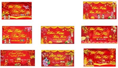 File tranh file in baner tết 2023 phông tết tất niên khai xuân TET520 (bản gốc) treo quán cafe