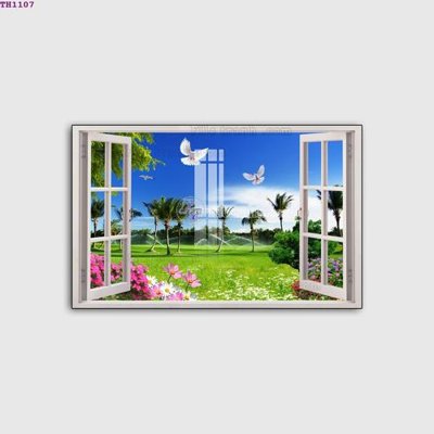 Ảnh gốc File gốc in tranh tổng hợp TH1107 (độ nét cao) in tráng gương