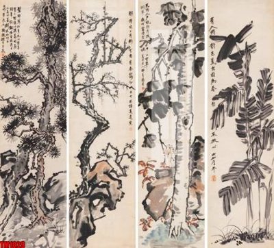 File PSD File tranh thủy mặc trung quốc TM1029 (gốc) nhiều lớp (multi-layer)