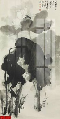 Hình ảnh gốc File tranh thủy mặc trung quốc TM1080 (để in khổ lớn)