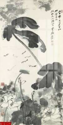 File gốc in ấn File tranh thủy mặc trung quốc TM1082 chuẩn màu CMYK